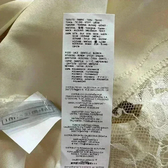 Intimissimi 100% Silk Cami Back Lace | Size S - Picture 9 of 9